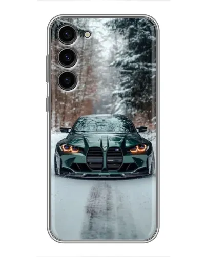 Чехол для Samsung Galaxy S23 Plus с картинкой «BMW в зимнем лесу» Чехол для Samsung Galaxy S23 Plus с картинкой «BMW в зимнем лесу»