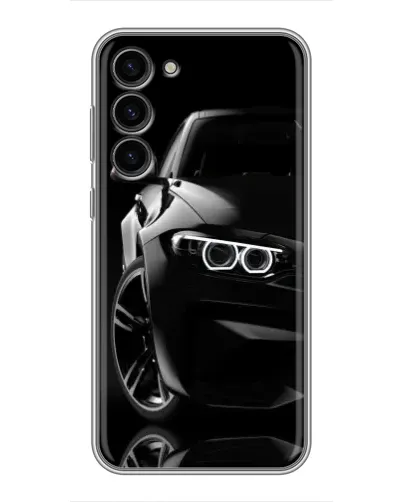 Чехол для Samsung Galaxy S23 Plus с картинкой «Черная BMW — профиль» Чехол для Samsung Galaxy S23 Plus с картинкой «Черная BMW — профиль»