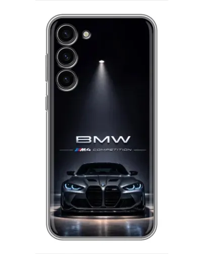 Чехол для Samsung Galaxy S23 Plus с картинкой «BMW сквозь ночной город» Чехол для Samsung Galaxy S23 Plus с картинкой «BMW сквозь ночной город»