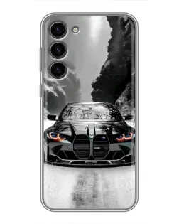 Чехол для Samsung Galaxy S23 Plus с картинкой «BMW — акварельный дрифт»
