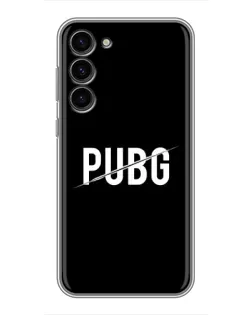 Чохол для Samsung Galaxy S23 Plus з картинкою «PUBG — білий логотип»