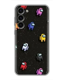 Чехол для Samsung Galaxy S23 Plus с картинкой «Космический паттерн Among Us» Чехол для Samsung Galaxy S23 Plus с картинкой «Космический паттерн Among Us»