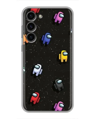 Чохол для Samsung Galaxy S23 Plus з картинкою «Космічний патерн Among Us»