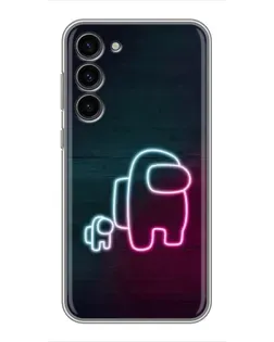 Чохол для Samsung Galaxy S23 Plus з картинкою «Among Us неон-арт» Чохол для Samsung Galaxy S23 Plus з картинкою «Among Us неон-арт»