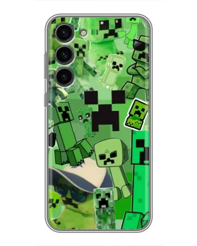 Чехол для Samsung Galaxy S23 Plus с картинкой «Криперы Minecraft» Чехол для Samsung Galaxy S23 Plus с картинкой «Криперы Minecraft»