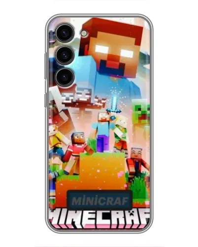 Чехол для Samsung Galaxy S23 Plus с картинкой «Minecraft герои игры» Чехол для Samsung Galaxy S23 Plus с картинкой «Minecraft герои игры»