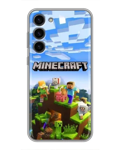 Чехол для Samsung Galaxy S23 Plus с картинкой «Minecraft классический мир» Чехол для Samsung Galaxy S23 Plus с картинкой «Minecraft классический мир»