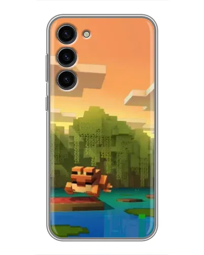 Чехол для Samsung Galaxy S23 Plus с картинкой «Майнкрафт закат солнца» Чехол для Samsung Galaxy S23 Plus с картинкой «Майнкрафт закат солнца»