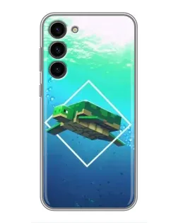 Чехол для Samsung Galaxy S23 Plus с картинкой «Черепаха Minecraft» Чехол для Samsung Galaxy S23 Plus с картинкой «Черепаха Minecraft»