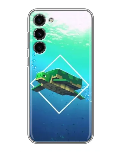 Чехол для Samsung Galaxy S23 Plus с картинкой «Черепаха Minecraft» Чехол для Samsung Galaxy S23 Plus с картинкой «Черепаха Minecraft»