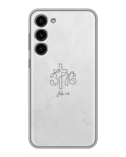 Чохол для Samsung Galaxy S23 Plus з картинкою «Івана 3:16 Хрест» Чохол для Samsung Galaxy S23 Plus з картинкою «Івана 3:16 Хрест»