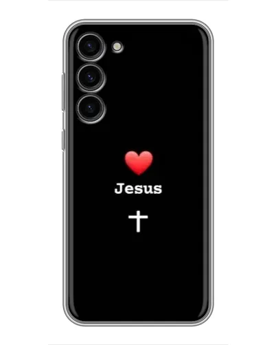 Чохол для Samsung Galaxy S23 Plus з картинкою «Серце - Jesus» Чохол для Samsung Galaxy S23 Plus з картинкою «Серце - Jesus»