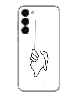 Чохол для Samsung Galaxy S23 Plus з картинкою «Рука тримає»