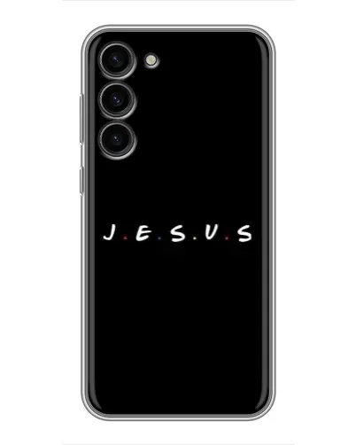Чохол для Samsung Galaxy S23 Plus з картинкою «Крапки віри J.E.S.U.S.» Чохол для Samsung Galaxy S23 Plus з картинкою «Крапки віри J.E.S.U.S.»