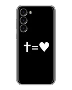 Чохол для Samsung Galaxy S23 Plus з картинкою «Хрест та Серце»