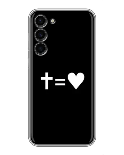 Чохол для Samsung Galaxy S23 Plus з картинкою «Хрест та Серце» Чохол для Samsung Galaxy S23 Plus з картинкою «Хрест та Серце»