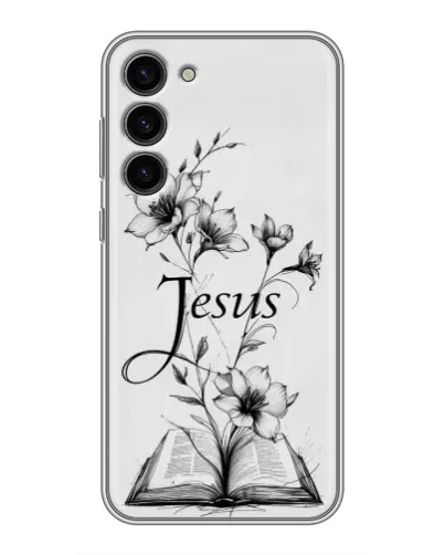 Чохол для Samsung Galaxy S23 Plus з картинкою «Квіти та Біблія» Чохол для Samsung Galaxy S23 Plus з картинкою «Квіти та Біблія»