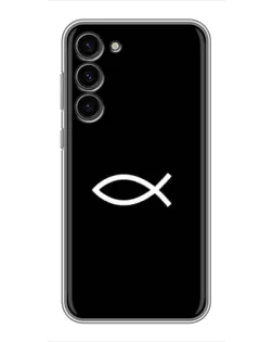 Чехол для Samsung Galaxy S23 Plus с картинкой «Символ рыбы Jesus»