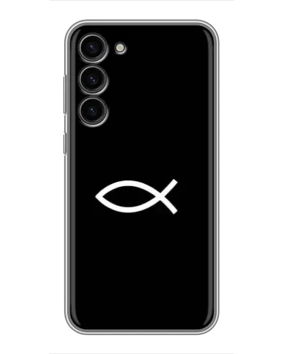 Чехол для Samsung Galaxy S23 Plus с картинкой «Символ рыбы Jesus» Чехол для Samsung Galaxy S23 Plus с картинкой «Символ рыбы Jesus»