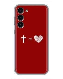 Чехол для Samsung Galaxy S23 Plus с картинкой «Уравнение любви»