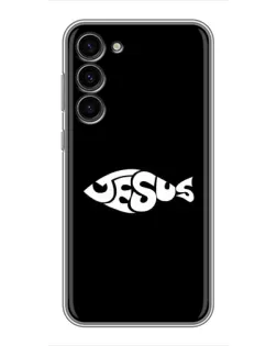 Чехол для Samsung Galaxy S23 Plus с картинкой «Рыба Jesus»