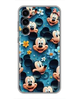 Чехол для Samsung Galaxy S23 Plus с картинкой «Паттерн Микки и Минни» Чехол для Samsung Galaxy S23 Plus с картинкой «Паттерн Микки и Минни»
