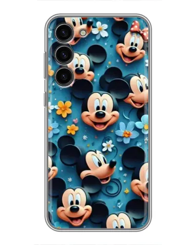 Чехол для Samsung Galaxy S23 Plus с картинкой «Паттерн Микки и Минни» Чехол для Samsung Galaxy S23 Plus с картинкой «Паттерн Микки и Минни»
