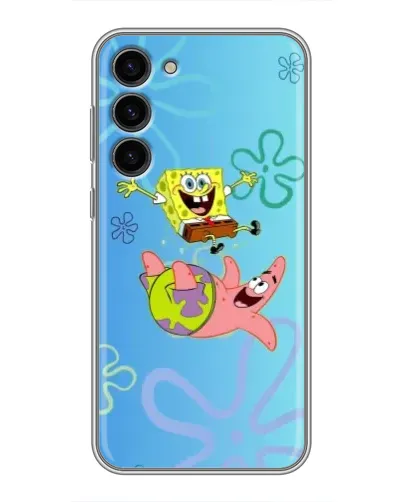 Чехол для Samsung Galaxy S23 Plus с картинкой «Спанч Боб и Патрик»