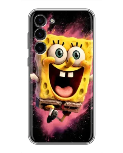 Чехол для Samsung Galaxy S23 Plus с картинкой «Взрывной Спанч Боб»
