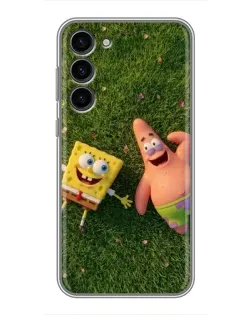 Чехол для Samsung Galaxy S23 Plus с картинкой «Друзья на лужайке»