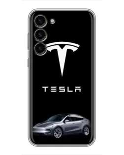 Чохол для Samsung Galaxy S23 Plus з картинкою «Tesla Model Y»