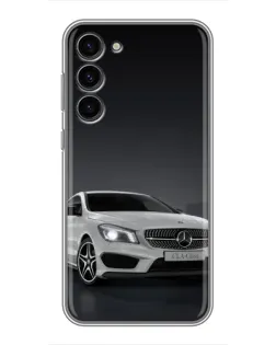 Чехол для Samsung Galaxy S23 Plus с картинкой «Mercedes AMG GT Silver»