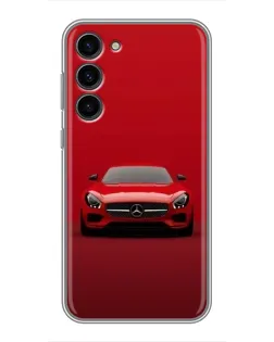 Чехол для Samsung Galaxy S23 Plus с картинкой «Красный Mercedes AMG»