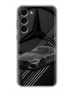 Чехол для Samsung Galaxy S23 Plus с картинкой «Mercedes AMG — графика»