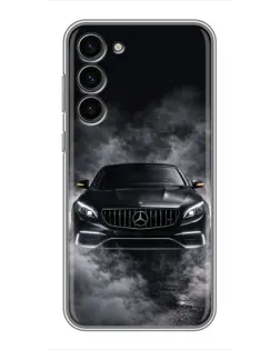 Чехол для Samsung Galaxy S23 Plus с картинкой «Mercedes в дыму»