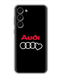 Чохол для Samsung Galaxy S23 Plus з картинкою «Логотип Audi Heart»