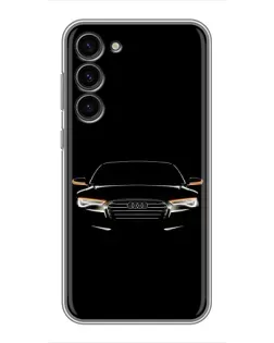 Чохол для Samsung Galaxy S23 Plus з картинкою «Audi — нічний контур»