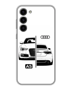 Чохол для Samsung Galaxy S23 Plus з картинкою «Audi — контрастний дизайн»