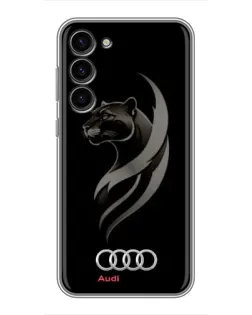 Чохол для Samsung Galaxy S23 Plus з картинкою «Графіка — пантера та Audi»