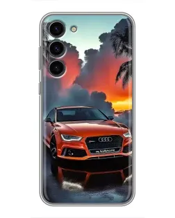 Чохол для Samsung Galaxy S23 Plus з картинкою «Audi — захід сонця»