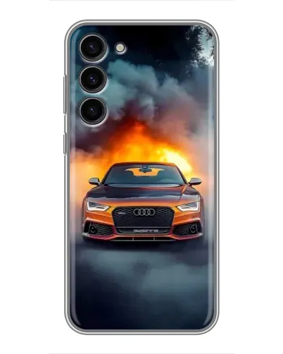 Чохол для Samsung Galaxy S23 Plus з картинкою «Audi у вогняному диму» Чохол для Samsung Galaxy S23 Plus з картинкою «Audi у вогняному диму»
