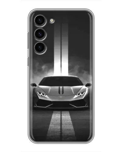 Чехол для Samsung Galaxy S23 Plus с картинкой «Lamborghini симметрия дорог»