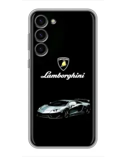 Чехол для Samsung Galaxy S23 Plus с картинкой «Логотип Lamborghini классика»