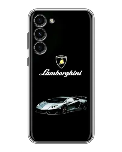 Чехол для Samsung Galaxy S23 Plus с картинкой «Логотип Lamborghini классика»