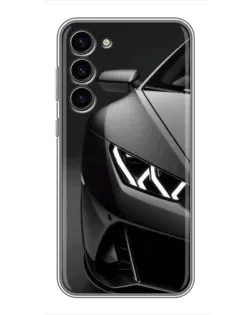 Чехол для Samsung Galaxy S23 Plus с картинкой «Lamborghini фары детализация»