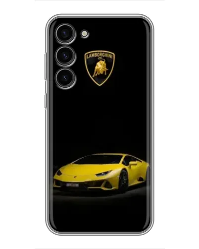 Чехол для Samsung Galaxy S23 Plus с картинкой «Lamborghini желтый акцент»