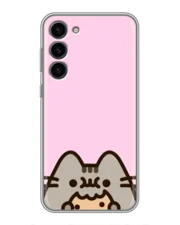 Чехол для Samsung Galaxy S23 Plus с картинкой «Pusheen и печенье» Чехол для Samsung Galaxy S23 Plus с картинкой «Pusheen и печенье»