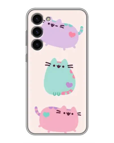 Чехол для Samsung Galaxy S23 Plus с картинкой «Pusheen трио» Чехол для Samsung Galaxy S23 Plus с картинкой «Pusheen трио»