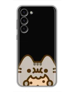 Чехол для Samsung Galaxy S23 Plus с картинкой «Пушин на черном»