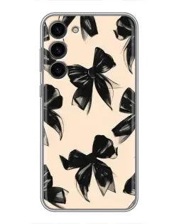 Чохол для Samsung Galaxy S23 Plus з картинкою «Патерн чорні банти» Чохол для Samsung Galaxy S23 Plus з картинкою «Патерн чорні банти»